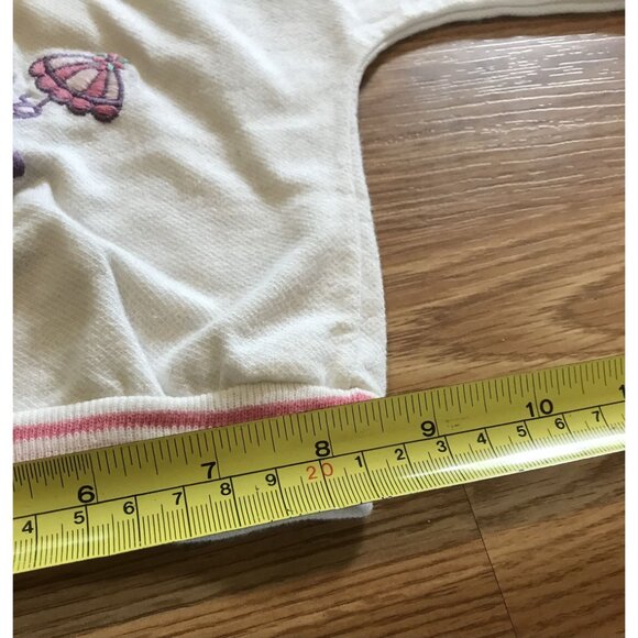 Vintage Carter's Baby Sweater Adorable Mouse & Mushroom Embroidered Design 12 Mt - Picture 4 of 6